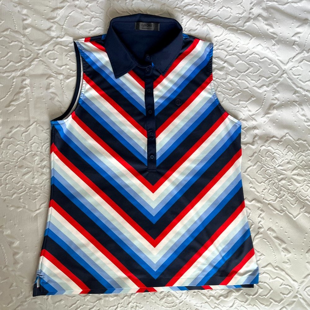 G/Fore Sleeeveless Golf Polo Size M